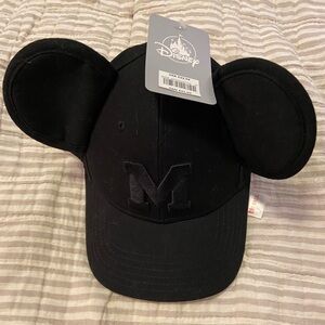NWT Mickey Mouse Black Baseball Cap with Ears